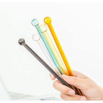 custom colored glass straws glass milk coffee straws